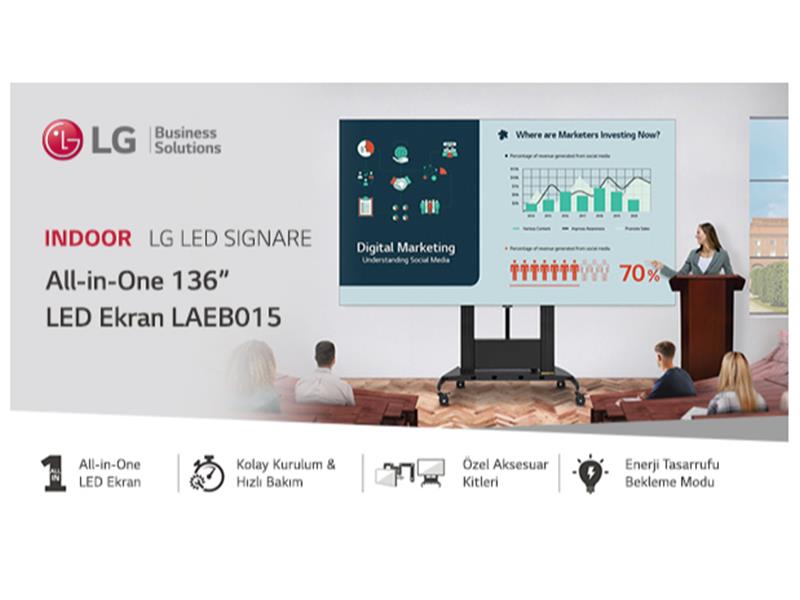 LG’den All in One 136’’LED Ekran: LAEB015
